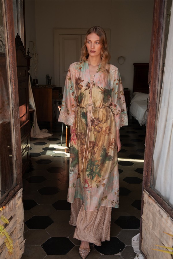 NIDODILEDA DELICATE KIMONO PRINTED