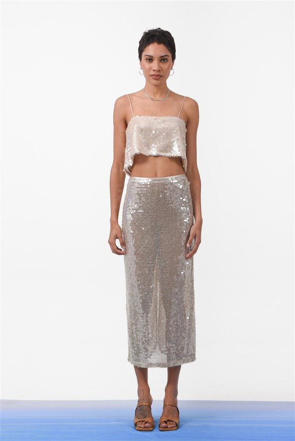 ARPYES AMARA TOP BEIGE