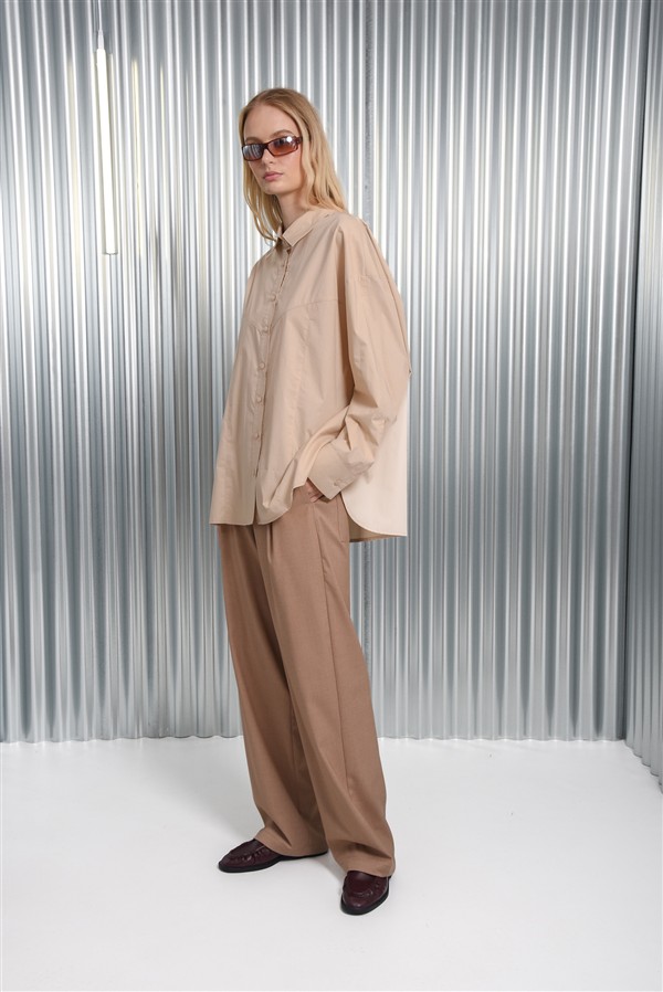 ARPYES BAT'S BONE SHIRT BEIGE