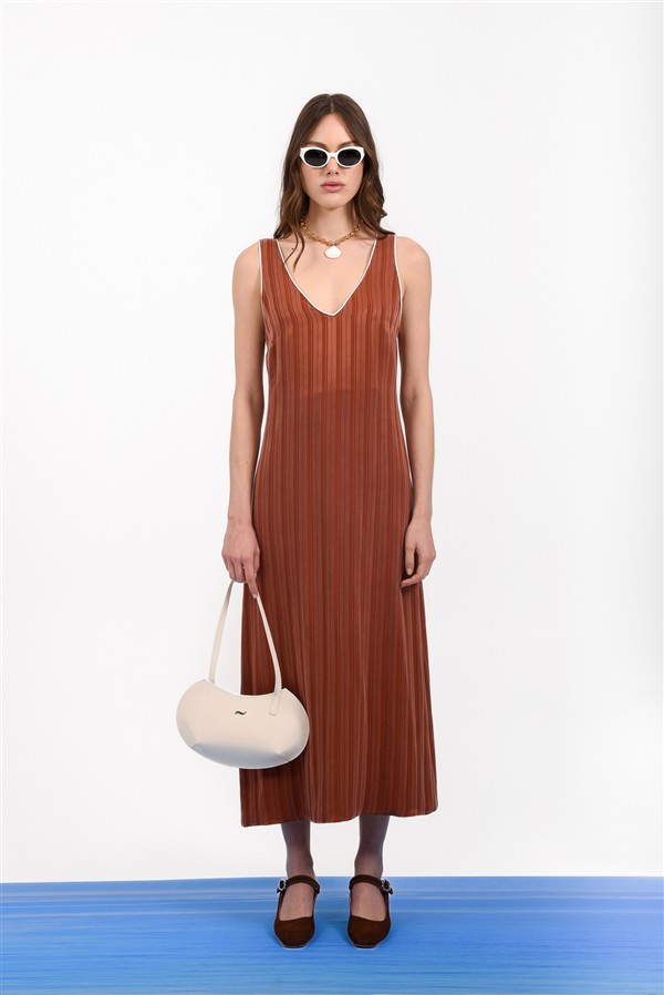 ARPYES CAYO DRESS TERRACOTA