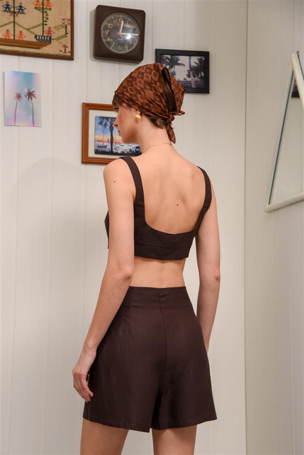 ARPYES COCONUT MILK SKORT BROWN