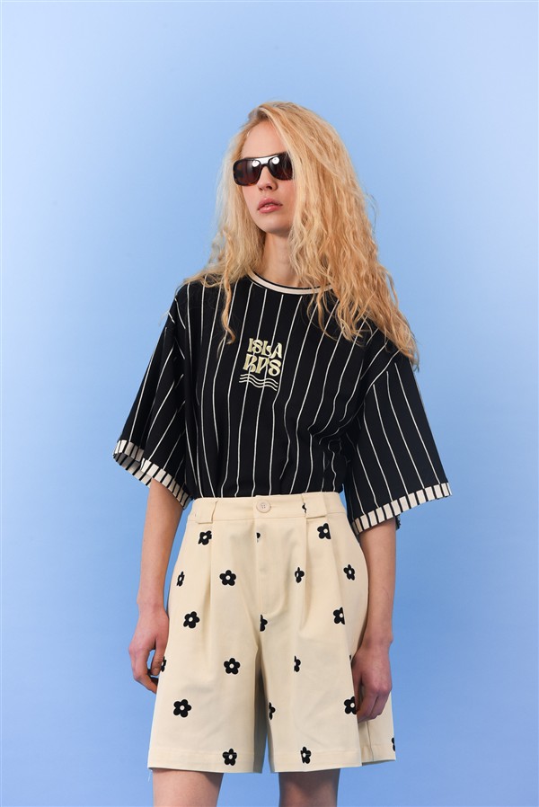 ARPYES DAISY SHORTS BLACK