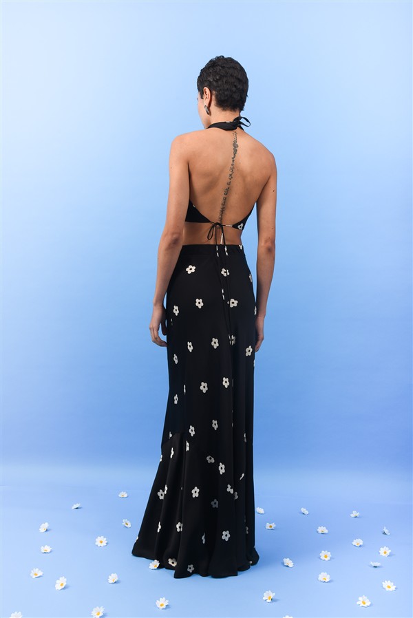 ARPYES DAISY SKIRT BLACK