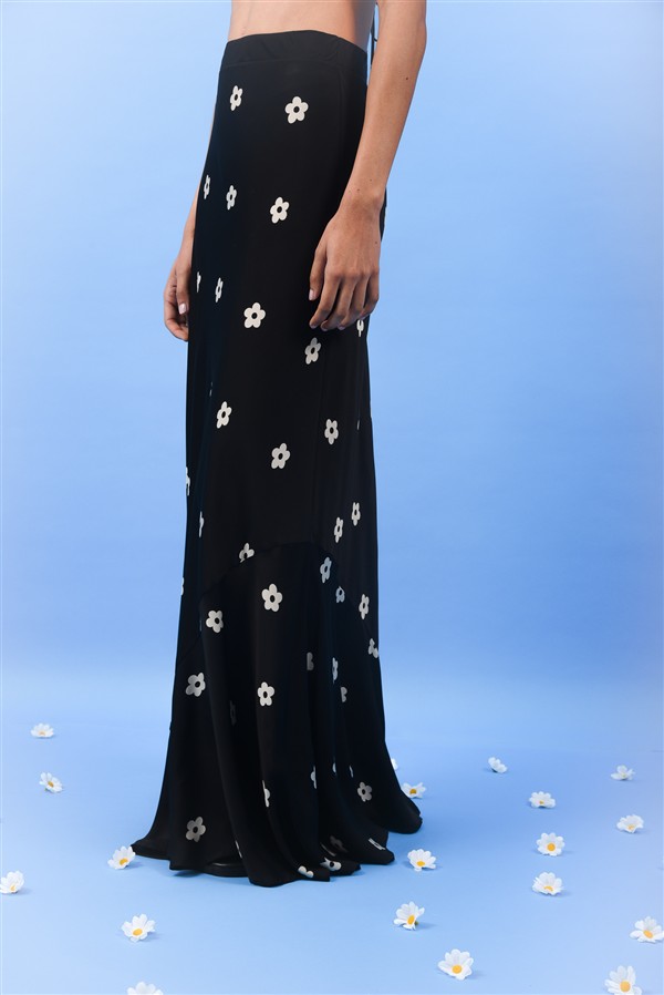 ARPYES DAISY SKIRT BLACK