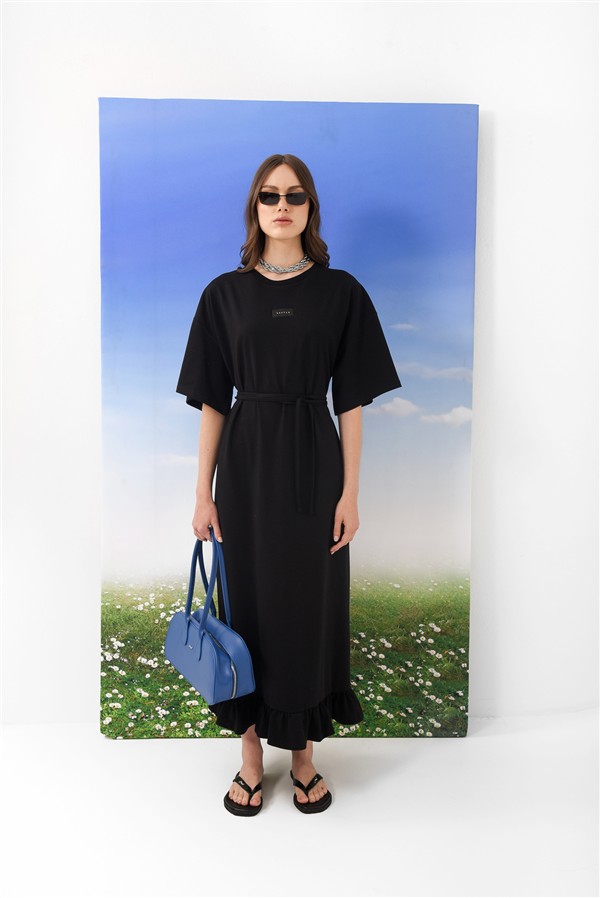 ARPYES EASY LIVING DRESS BLACK
