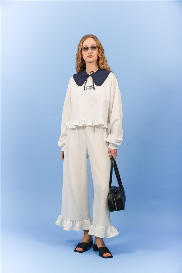ARPYES EASY LIVING PANTS WHITE