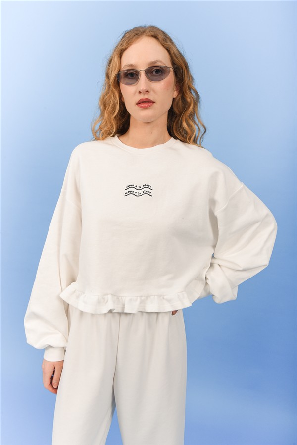 ARPYES EASY LIVING SWEATER WHITE