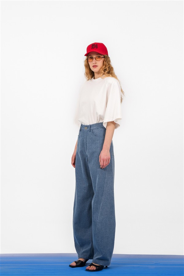 ARPYES FLOAT BARREL JEANS PANTS BLUE