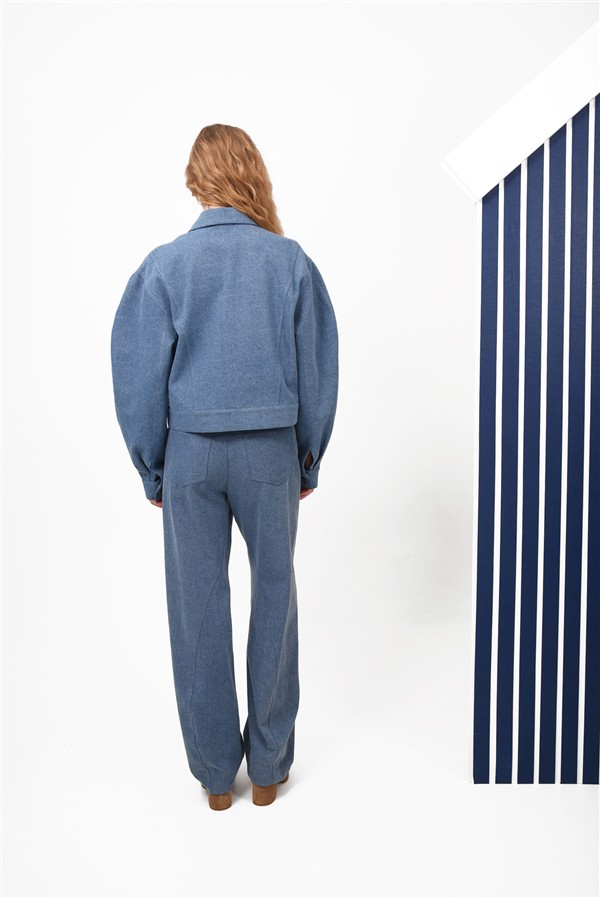 ARPYES FLOAT JEAN JACKET BLUE