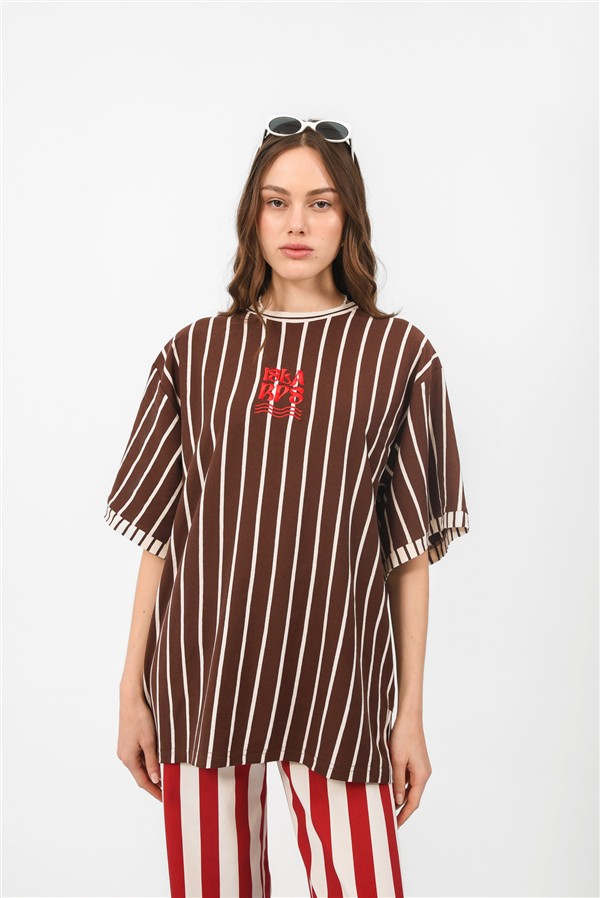 ARPYES ISLA T-SHIRT BROWN
