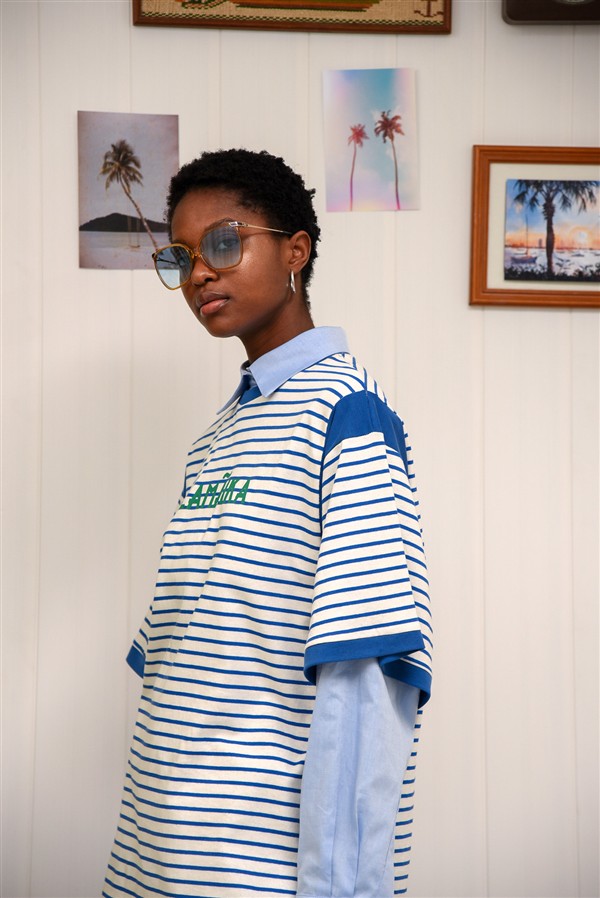 ARPYES JAMAICA T SHIRT BLUE