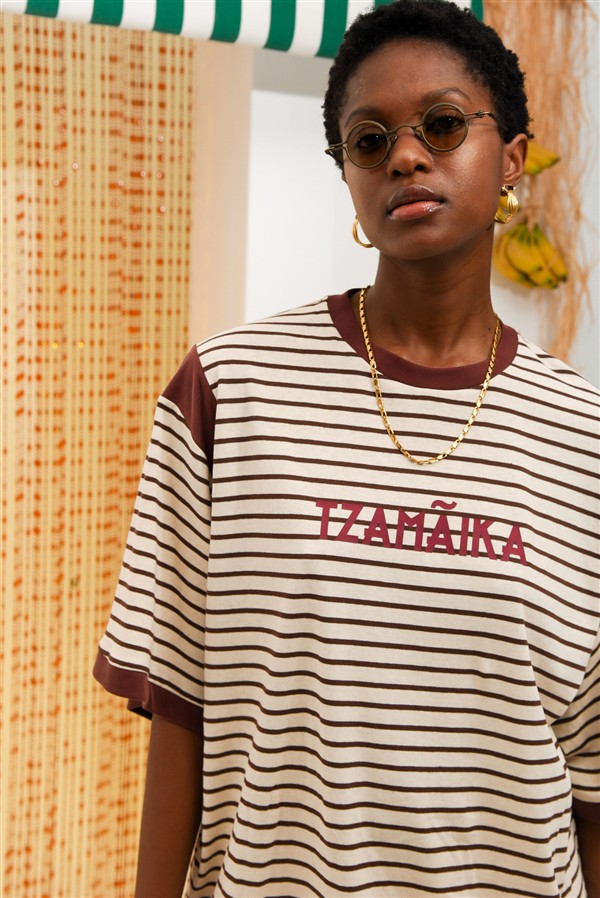 ARPYES JAMAICA T SHIRT BROWN