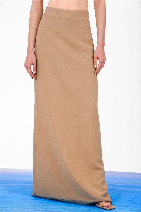 ARPYES JUNE MAXI SKIRT BEIGE