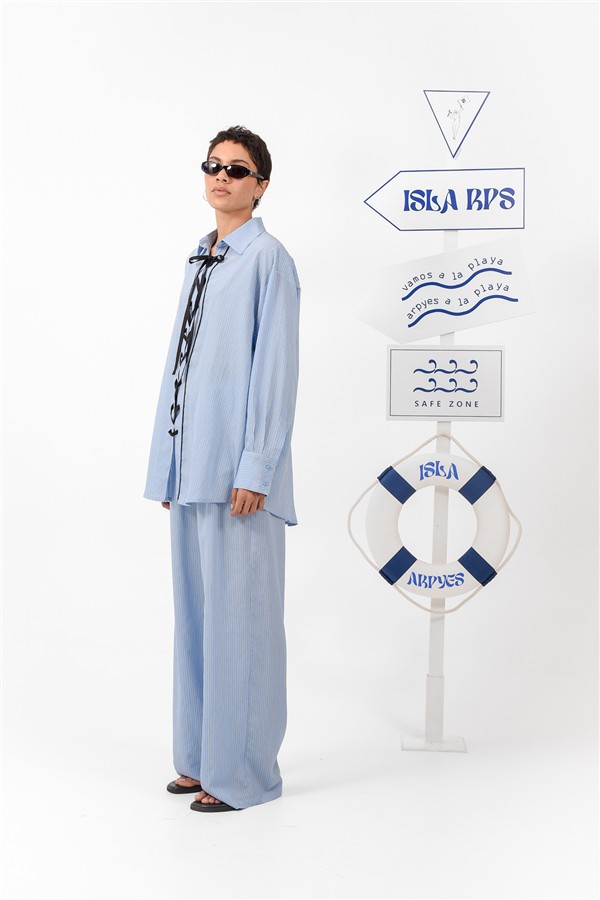ARPYES LIBERTY PANTS LIGHT BLUE