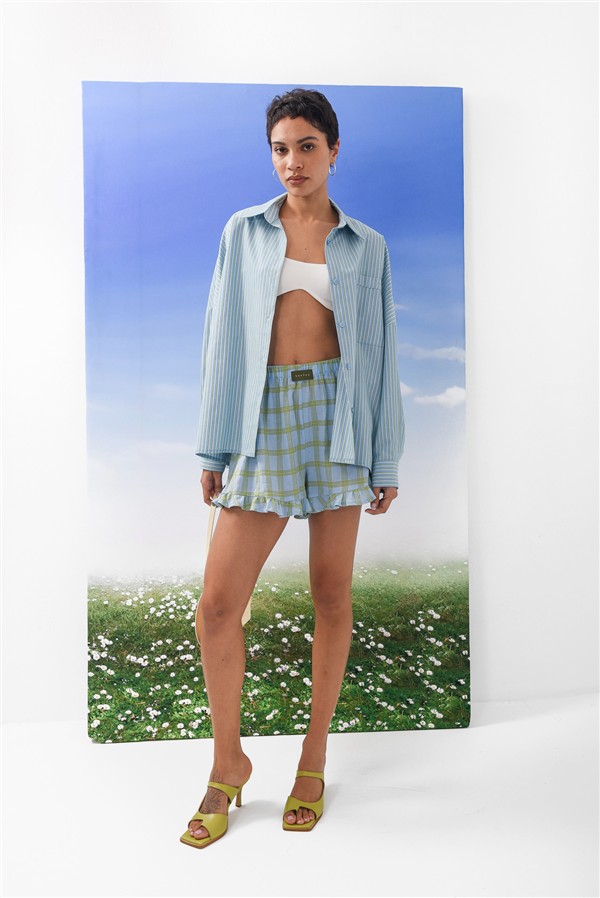 ARPYES LOQUAT SHORTS LIGHT BLUE