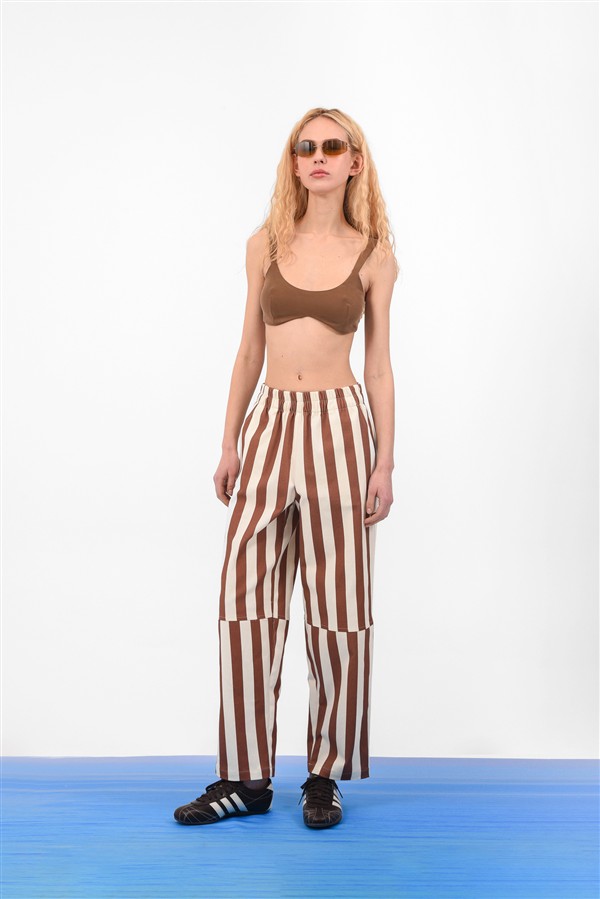ARPYES MAUI ELASTIC PANTS BROWN
