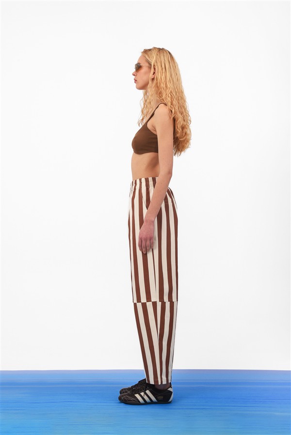 ARPYES MAUI ELASTIC PANTS BROWN