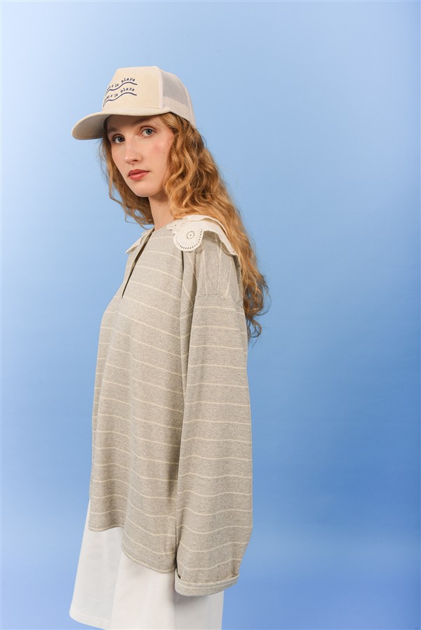 ARPYES MELODY BLOUSE GREY