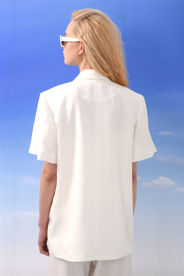ARPYES MELTEMI BLAZER WHITE