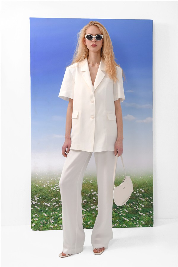 ARPYES MELTEMI BLAZER WHITE