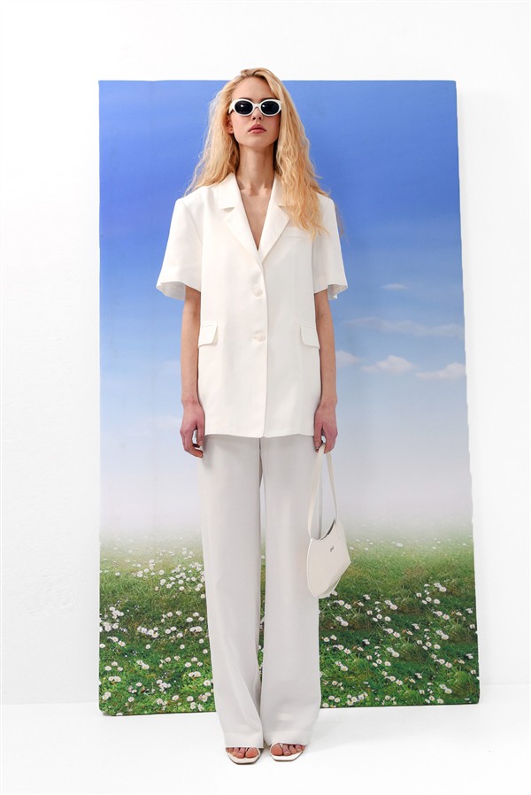 ARPYES MELTEMI BLAZER WHITE