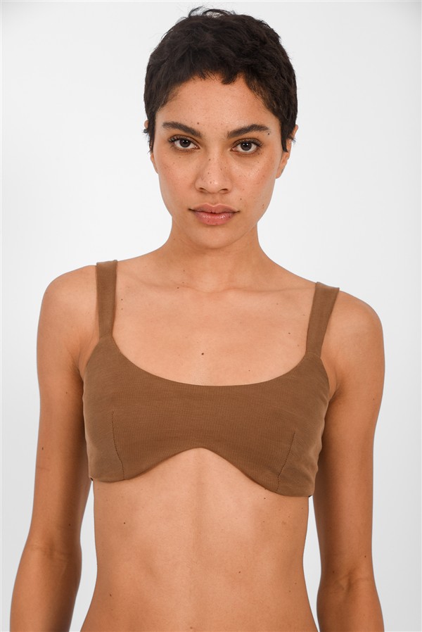 ARPYES NO PLANS BRA BROWN