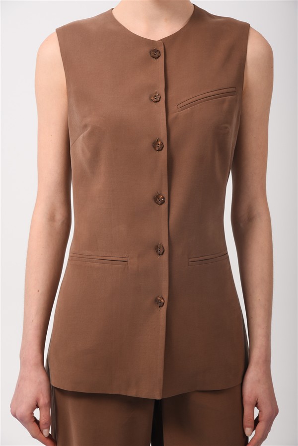 ARPYES NOA VEST BROWN