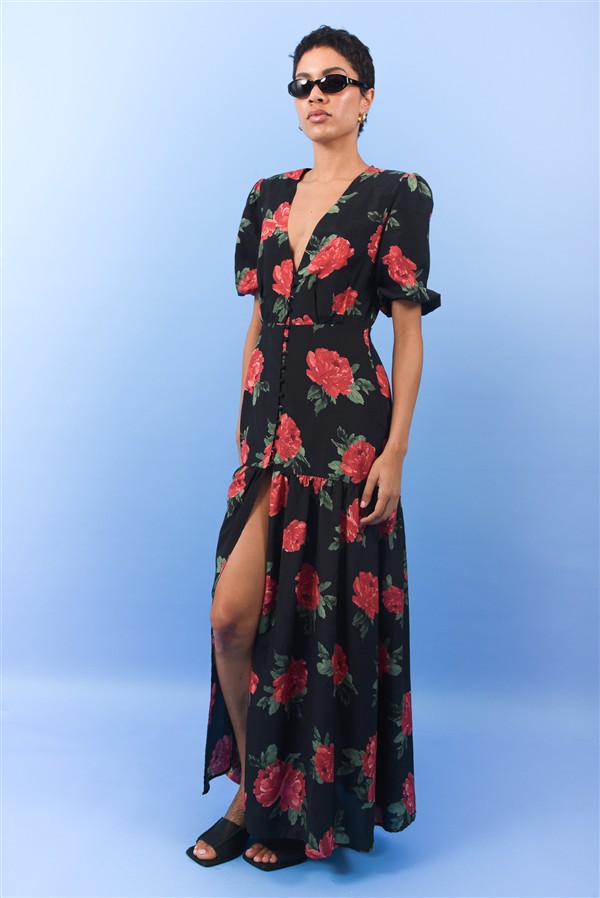 ARPYES OASIS LONG DRESS BLUE