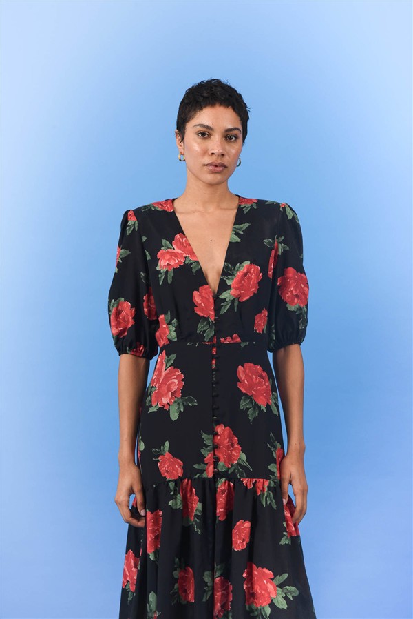 ARPYES OASIS LONG DRESS BLUE