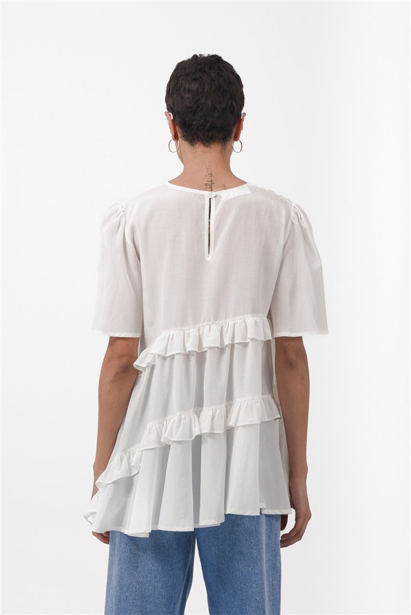 ARPYES OCEAN BLOUSE ECRU