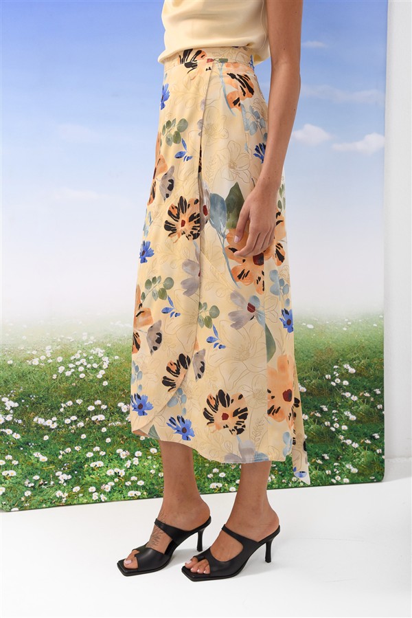 ARPYES PARAISO WRAP SKIRT YELLOW