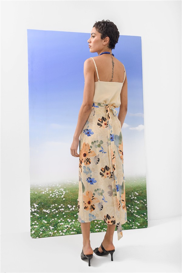 ARPYES PARAISO WRAP SKIRT YELLOW