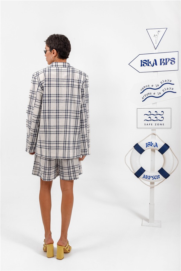 ARPYES PELAGOS BLAZER PLAID