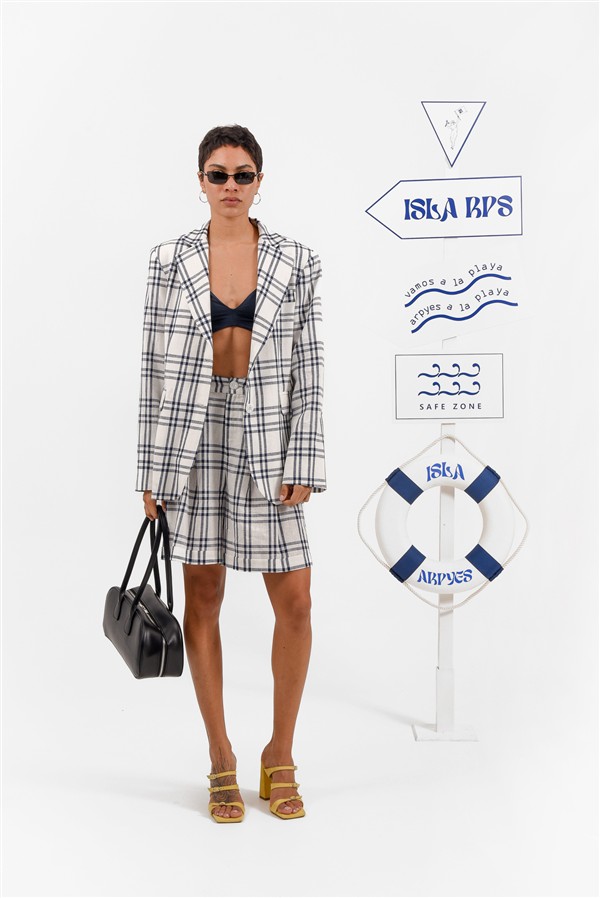 ARPYES PELAGOS BLAZER PLAID