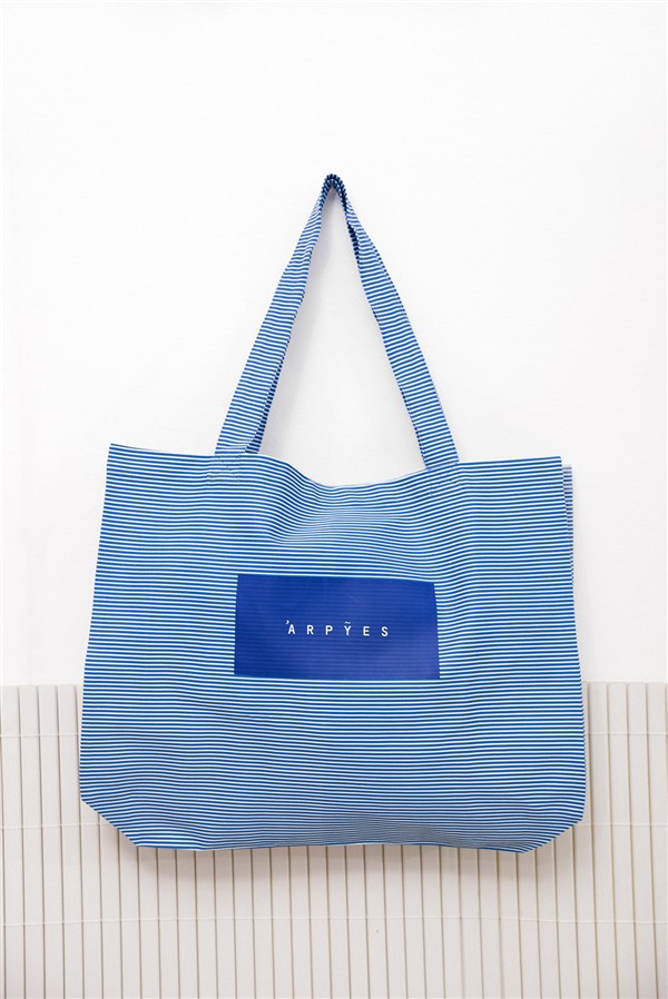 ARPYES RAGGAE TOTE BAG BLUE