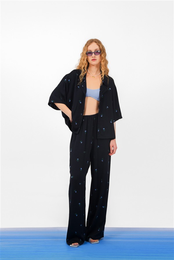 ARPYES RIVIERA PANTS BLUE