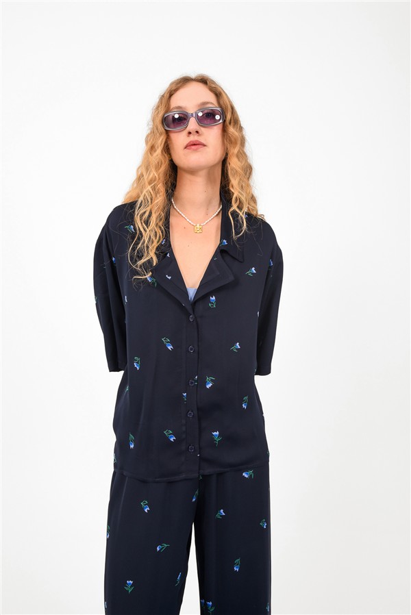 ARPYES RIVIERA SHIRT BLUE