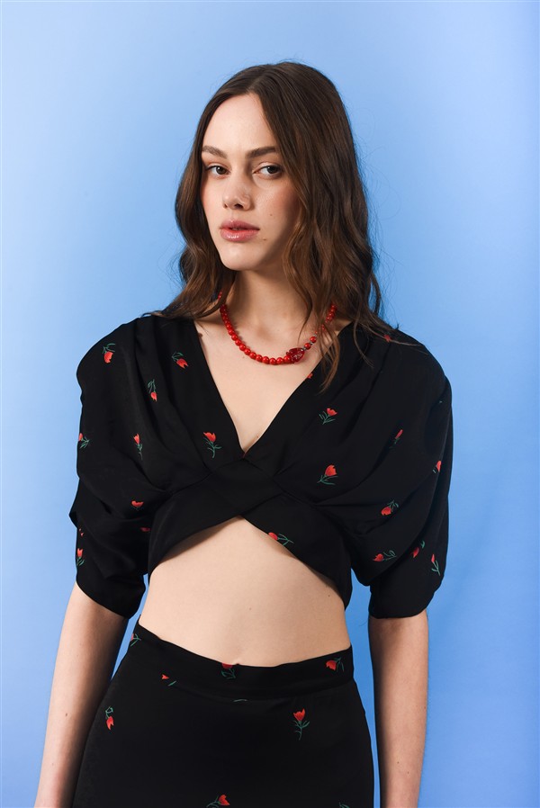 ARPYES RIVIERA TOP BLACK