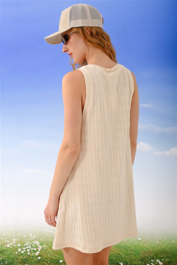 ARPYES SANDY MINI DRESS VANILLA