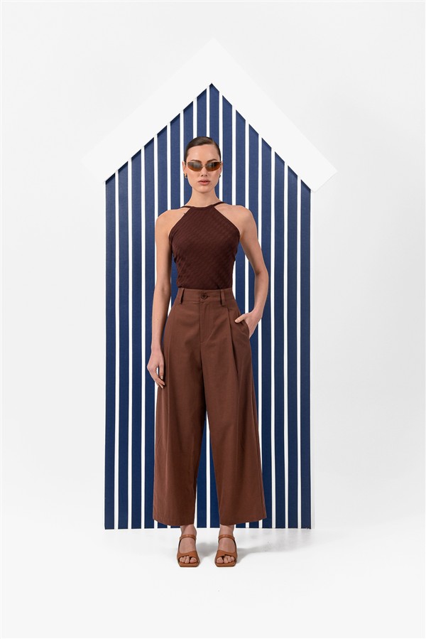 ARPYES SORA PANTS BROWN