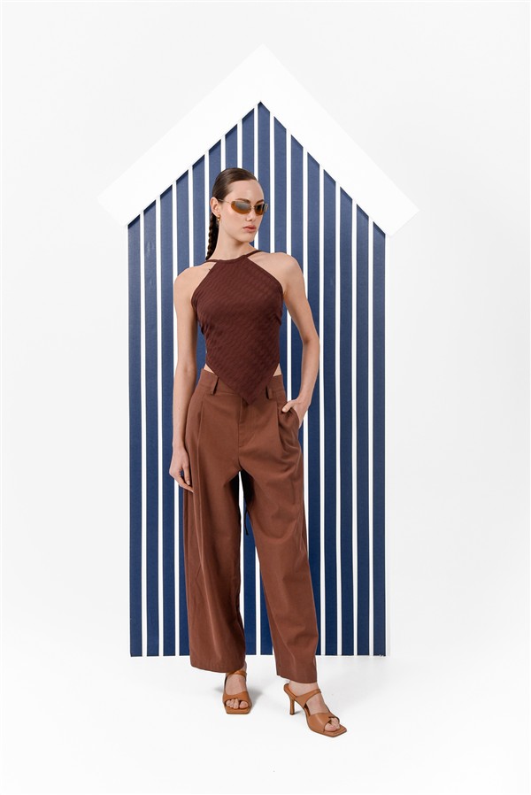 ARPYES SORA PANTS BROWN
