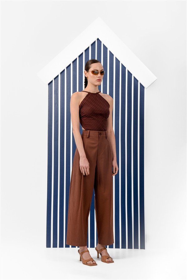 ARPYES SORA PANTS BROWN