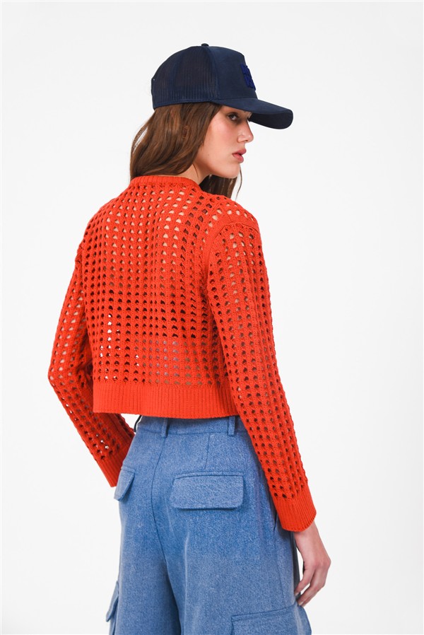 ARPYES SUMMER CARDIGAN TERRACOTA