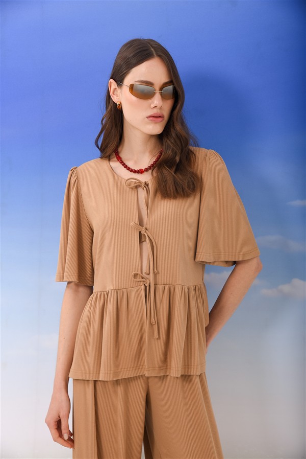 ARPYES TANNED TOP CAMEL