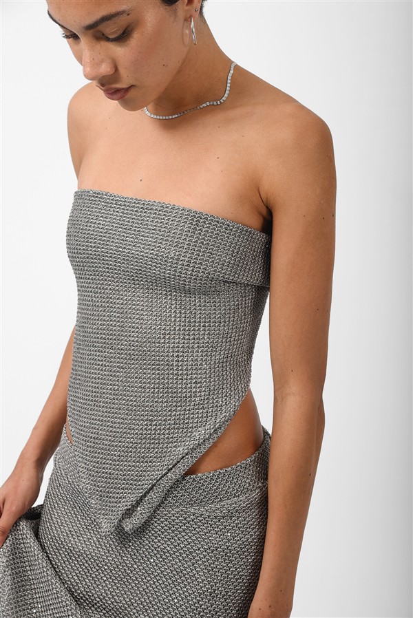 ARPYES ZURI SCARF SILVER