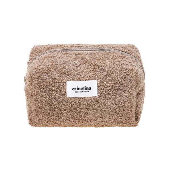 CRINOLINO BEIGE TERRY MAKEUP BAG CLASSIC