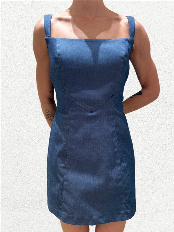SV BELEM DENIM DRESS BLUE