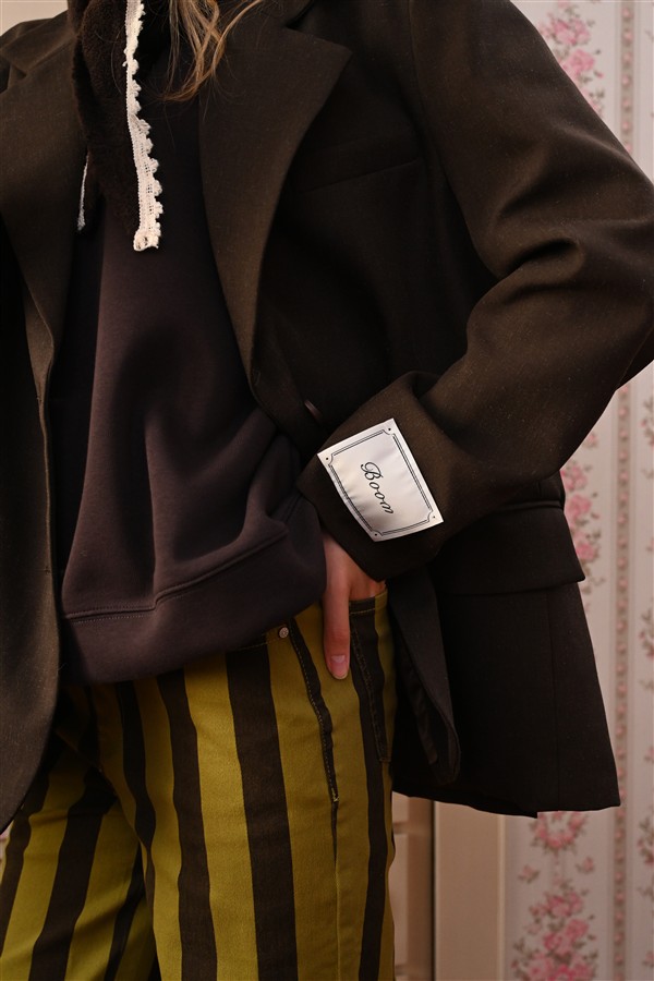 BOOM 001 BLAZER DARK CHOCOLATE