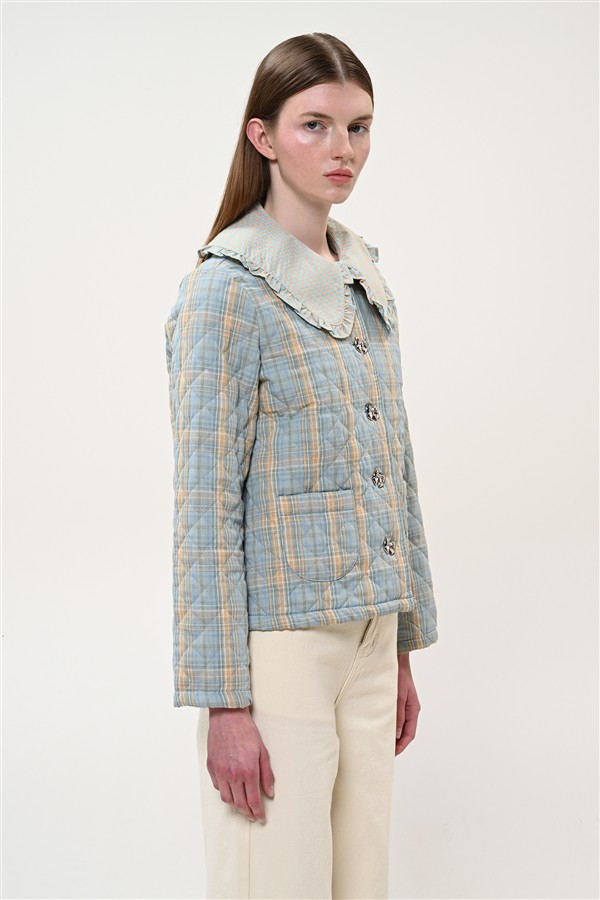 BOOM 001 CAPITONE JACKET CHECK MINT