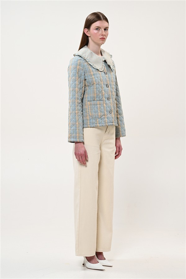 BOOM 001 CAPITONE JACKET CHECK MINT